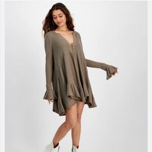 Free People Olivia Tunic Bell Sleeve Top
